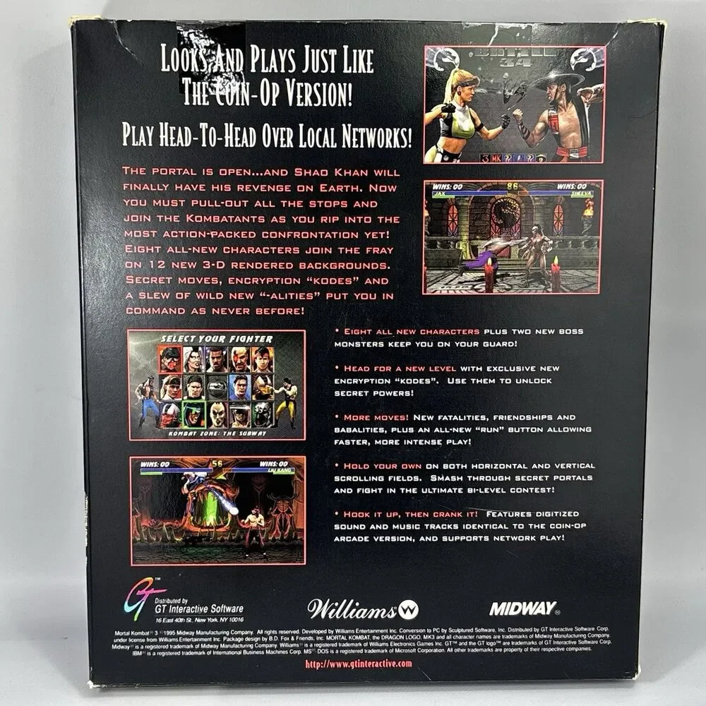 Mortal Kombat 3 - Big Box PC Game - Midway